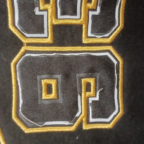 Dogg Supply by Snoop Dogg black/gold Varsity Bomber style Hoodie - Picture 11 of 12